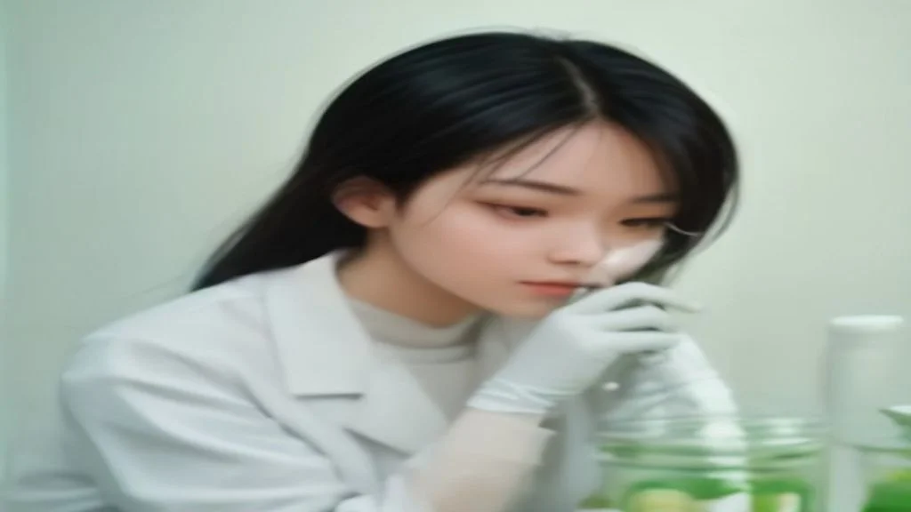 Nhân viên kiểm tra chất lượng các hũ đông trùng hạ thảo Nocovy trước khi đóng gói.